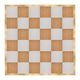 24' x 24' Chestnut and White Dance Floor with Classic Gold Frame and 4 Camlock Wrenches