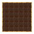 Chivari 24' x 24' Fruitwood Portable Dance Floor with Gold Edge Trim DF-24X24-FRTG-KT