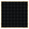 Chivari 32' x 32' Black Portable Dance Floor with Classic Gold Edge Trim DF-32X32-BLKCG-KT