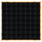 Chivari 32' x 32' Black Portable Dance Floor with Gold Edge Trim DF-32X32-BLKG-KT