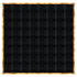 Chivari 32' x 32' Black Portable Dance Floor with Gold Edge Trim DF-32X32-BLKG-KT