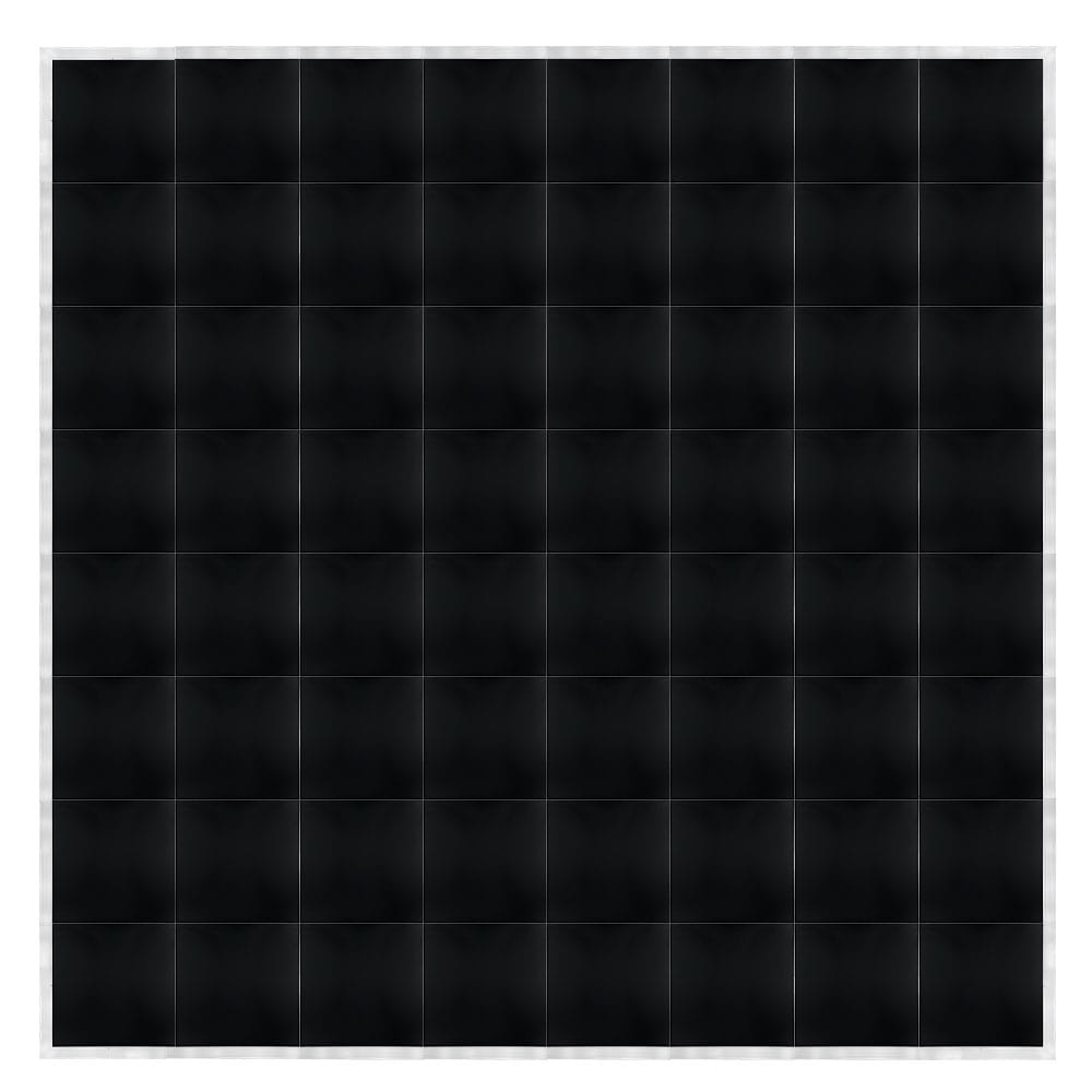 Chivari 32' x 32' Black Portable Dance Floor with Silver Edge Trim DF-32X32-BLKS-KT