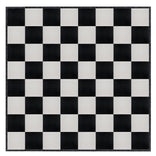 32' x 32' Black & White Portable Dance Floor with Black Edge Trim