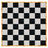 Chivari 32' x 32' Black & White Portable Dance Floor with Gold Edge Trim DF-32X32-BLKWHTG-KT