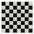 Chivari 32' x 32' Black & White Portable Dance Floor with Silver Edge Trim DF-32X32-BLKWHTS-KT