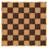 Chivari 32' x 32' Fruitwood & Chestnut Portable Dance Floor with Gold Edge Trim DF-32X32-CHTFRTG-KT