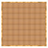 Chivari 32' x 32' Chestnut Portable Dance Floor with Gold Edge Trim DF-32X32-CHTG-KT