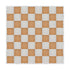 32' x 32' Chestnut and White Dance Floor with Silver Frame and 4 Camlock Wrenches