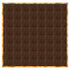 Chivari 32' x 32' Fruitwood Portable Dance Floor with Gold Edge Trim DF-32X32-FRTG-KT