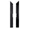 Chivari Black Aluminum Dance Floor Left Male Corner Rail with Camlock DF-RL-LC-BLKM-AX