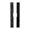 Chivari Black Aluminum Dance Floor Straight Edge Male Rail with Camlock DF-RL-NC-BLKM-AX