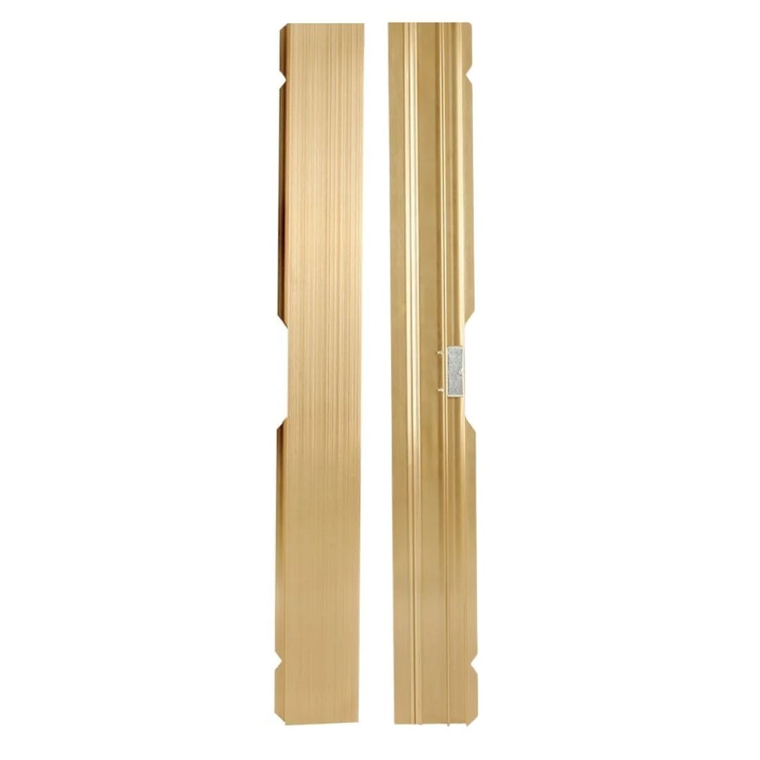 Chivari Classic Gold Aluminum Dance Floor Straight Edge Male Rail with Camlock DF-RL-NC-CGLDM-AX