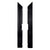 Chivari Black Aluminum Dance Floor Right Male Corner Rail with Camlock DF-RL-RC-BLKM-AX