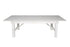 Chivari White Distressed Straight Leg Farm Table Dining Set with 2 Benches TFARM-WHITEDIS-S-LEG-KIT-AX