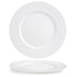 Front of the House FOH DOS016WHP12 Monaco 12.5" Superwhite Round Porcelain Plate - Case of 6 FOH-DOS016WHP12