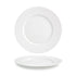 Front of the House FOH DOS024WHP21 Monaco 10.5" Superwhite Round Porcelain Plate - Case of 4 FOH-DOS024WHP21