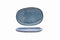 Front of the House Front of the House 13" Oval Artefact® Platter - Indigo (Sold in case pack of 4) FOH-DOS033BLP21