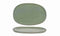 Front of the House Front of the House 13" Oval Artefact® Platter - Moss (Sold in case pack of 4) FOH-DOS033GRP21
