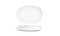 Front of the House Front of the House 13" Oval Artefact® Platter - White (Sold in case pack of 4) FOH-DOS033WHP21