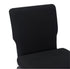 Chivari Black Fabric Church Chair with Full Back 20.5" Wide Black Steel Frame CH20FBB-ZF-T