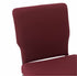 Chivari Maroon Fabric Church Chair with Full Back 20.5" Wide Gold Vein Steel Frame CH20FMGV-ZF-T