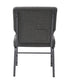 Chivari Gray Fabric Church Chair with Full Back 20.5" Wide Silver Vein Steel Frame CH20FGRSV-ZF-T