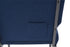Chivari Indigo Fabric Church Chair with Full Back 20.5" Wide Silver Vein Steel Frame CH20FISV-ZF-T