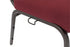 Chivari Maroon Fabric Church Chair with Cut-Away Back 18.5" Wide Gold Vein Steel Frame CH18MGV-ZF-T