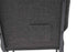 Chivari Gray Fabric Church Chair with Cut-Away Back 18.5" Wide Silver Vein Steel Frame CH18GRSV-ZF-T