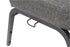 Chivari Gray Fabric Church Chair with Cut-Away Back 20.5" Wide Silver Vein Steel Frame CH20GRSV-ZF-T