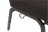 Chivari Walnut Church Chair with White Dot Fabric Cut-Away Back 20.5" Wide Gold Vein Steel Frame CH20WDGV-ZF-T