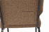 Chivari Tan Fabric Church Chair with Cut-Away Back 20.5" Wide Gold Vein Steel Frame CH20TGV-ZF-T