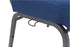 Chivari Indigo Fabric Church Chair with Cut-Away Back 20.5" Wide Silver Vein Steel Frame CH20IMSV-ZF-T