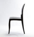 Chivari Black Resin Oval Back Sophia Ghost Chair CGSRB-ZG-T