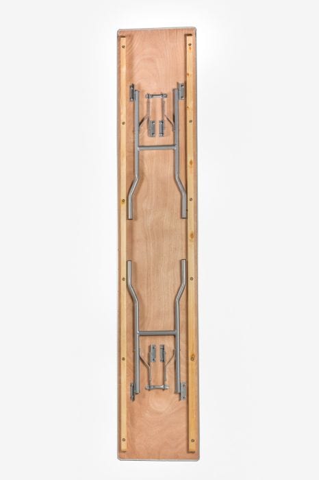 Chivari 96" x 18" (8 Foot) Rectangle Heavy Duty Plywood Folding Table TPLYRT9618M-AX-T