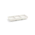 Front of the House FOH DSD017BEP23 6" x 2.5" Catalyst® Three Compartment Dish - 3 oz - Case of 12 FOH-DSD017BEP23