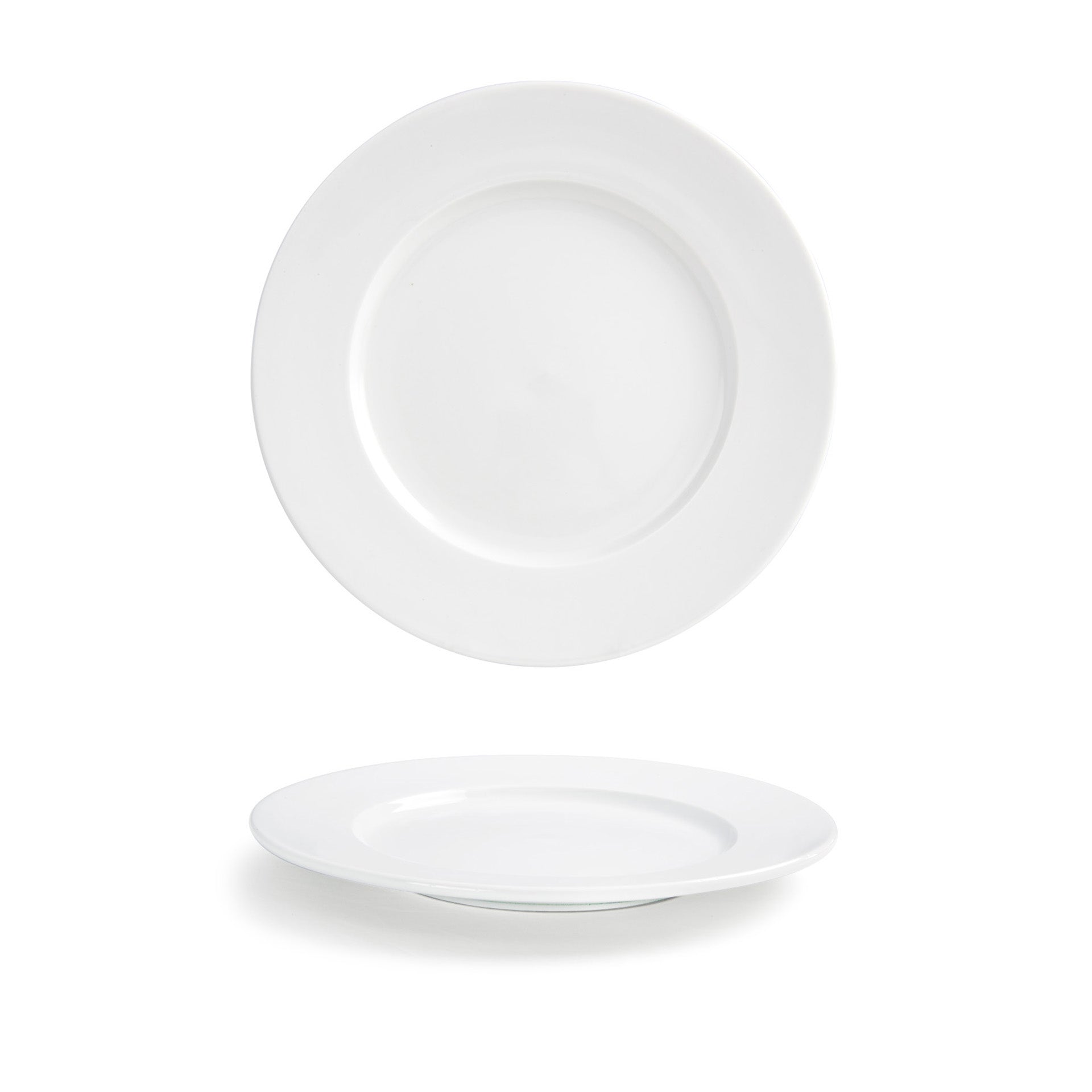Front of the House FOH DSP021WHP22 Monaco 9" Superwhite Round Porcelain Plate - Case of 6 FOH-DSP021WHP22