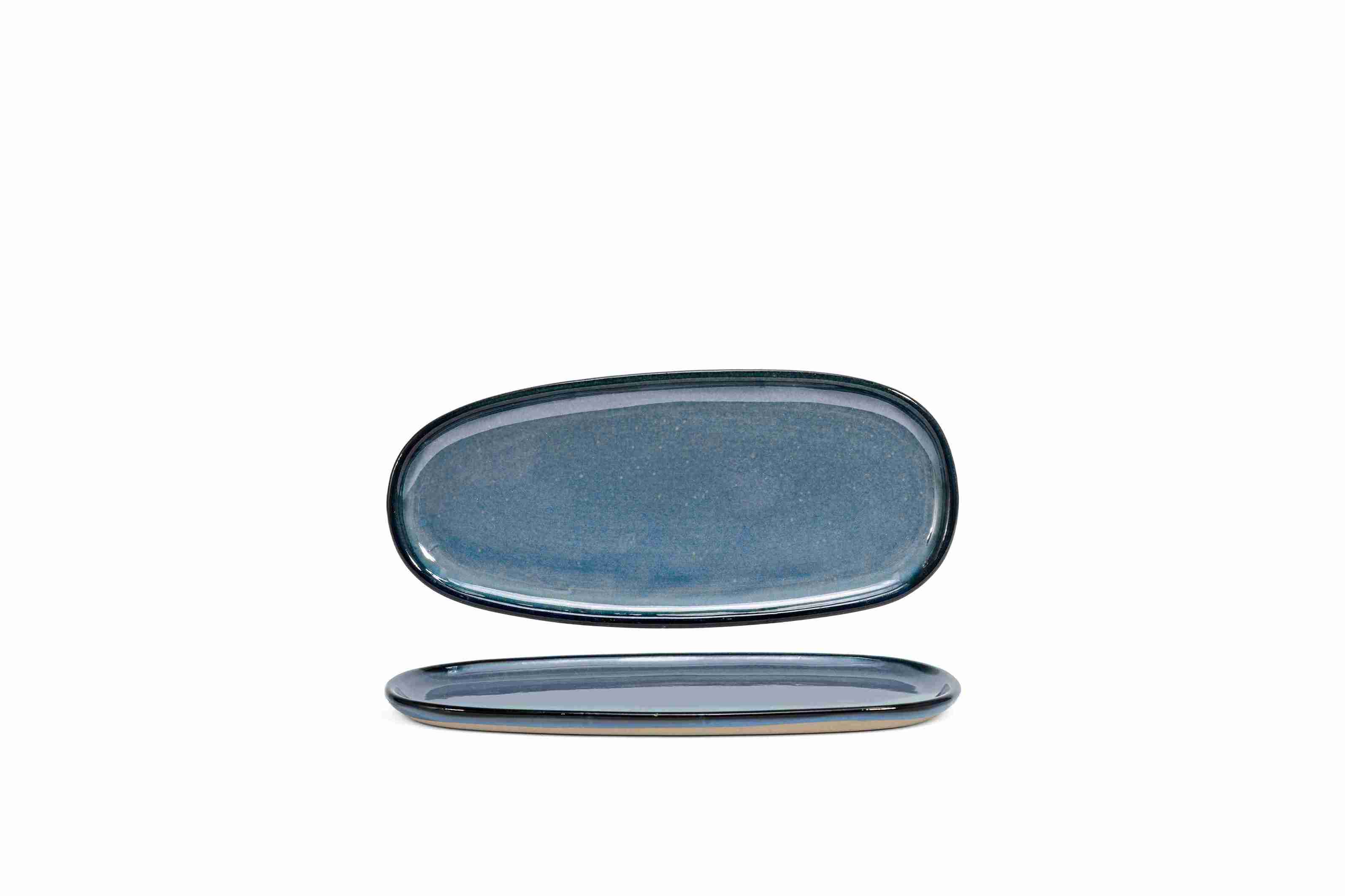 Front of the House Front of the House 11" Oval Artefact® Plate - Indigo (Sold in case pack of 12) FOH-DSP037BLP23