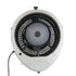 EcoJet White EcoJet Cyclone 18” Wall-Mount Outdoor Cooling Misting Fan for Patios & Commercial Spaces ECJ-9475