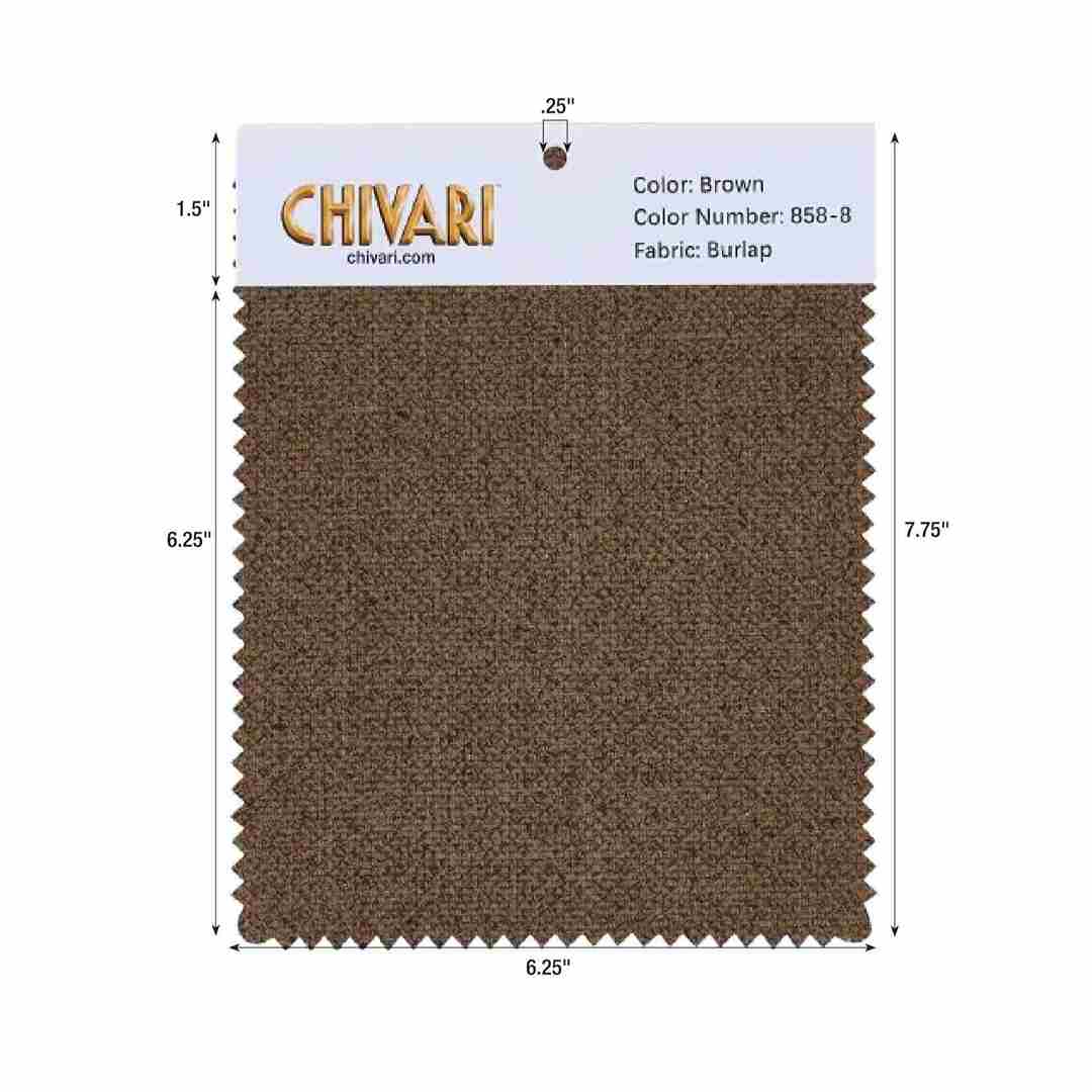 Chivari World’s Best Cushion Fabric Swatch – Burlap SW-B-BR-A