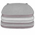 Chivari Gray with Gray Piping 2.5" Thick Chair Cushion - World's Best Cushions CUSHBST-GRGR-AX-T