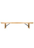 Chivari Natural 8 Foot (96″ x 12″) Rectangle Farmhouse Table Bench TFARM-BENCH-9612-NATURAL-AX-T