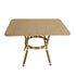 Toulouse Beige on Maroon French Bistro Set with 48"x36" Table and 2 Benches FBK-BM-4836X2B