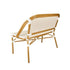 Toulouse White on Beige French Bistro Set with 48"x36" Table and 2 Benches FBK-WB-4836X2B