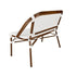 Toulouse White on White French Bistro Set with 48"x36" Table and 2 Benches FBK-WWD-4836X2B
