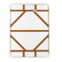 Toulouse White on White French Bistro Set with 48"x36" Table and 2 Benches FBK-WWD-4836X2B