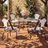 Toulouse White French Bistro Set Includes 40" Table and 4 Chairs FBK-WWD-WD4-AX