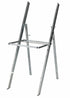Chivari White with White Vinyl Cushion Resin Steel Skeleton™ Folding Chair CFRW-ST-A