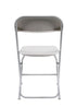 Chivari 100 Person Value Event Package:  100 Folding Poly Chairs + 12 Heavy Duty Plastic 60" Round Folding Tables PACK100CFPW1260RD-CXAX-T