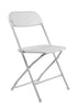 Chivari 100 Person Value Event Package:  100 Folding Poly Chairs + 12 Heavy Duty Plastic 60" Round Folding Tables PACK100CFPW1260RD-CXAX-T